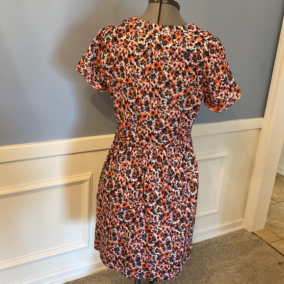 Gap Floral Tie Waist Dress Size 8 - Picture 2 of 5
